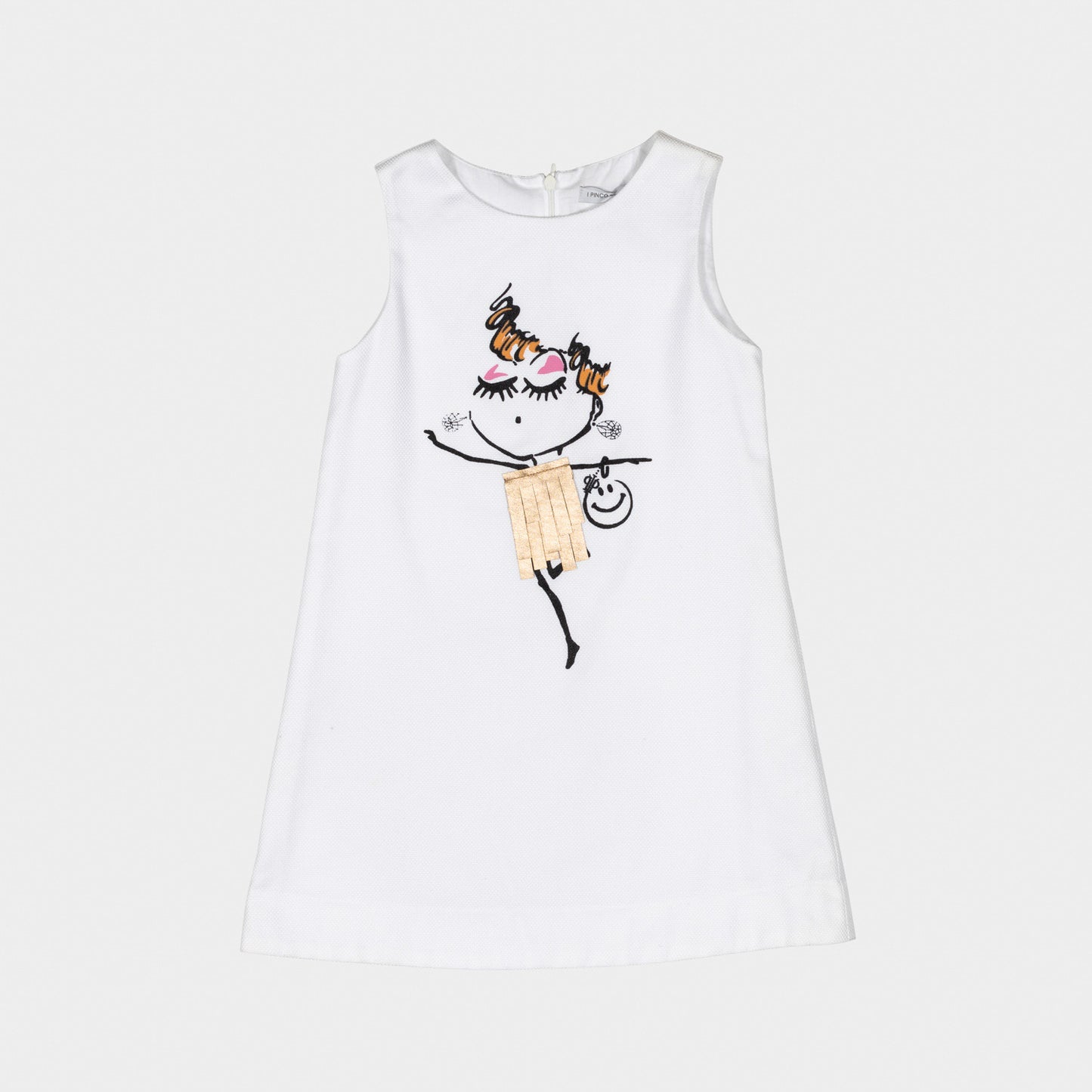 Abito smanicato - bianco - 2