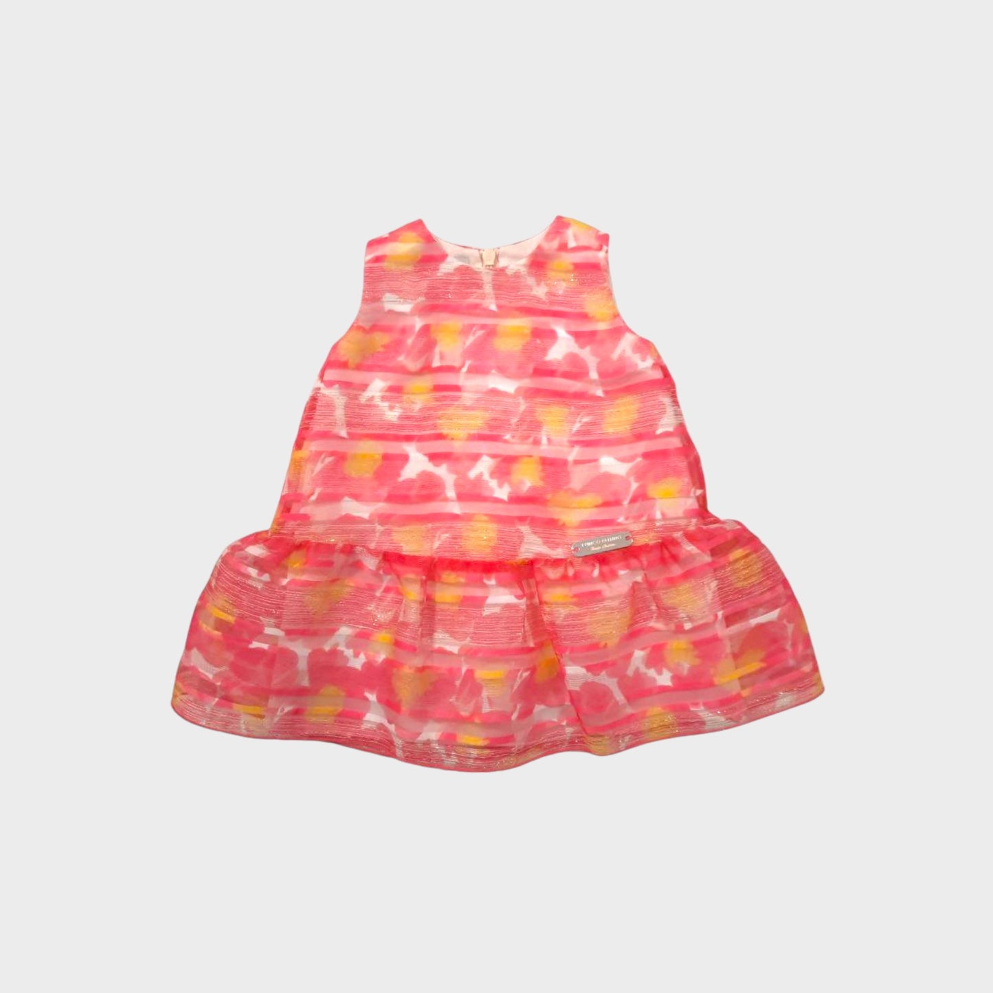 Vestito smanicato fantasia