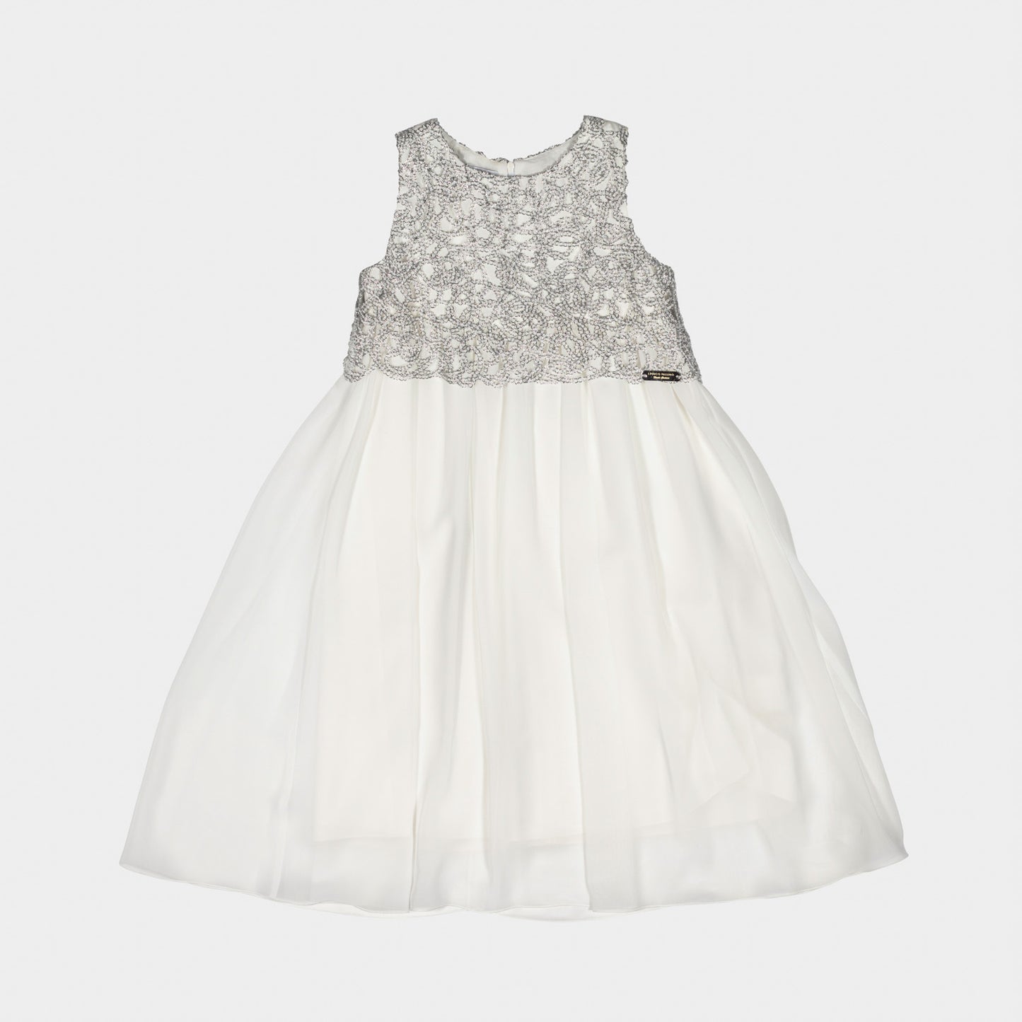 Abito smanicato - bianco-argento - 3