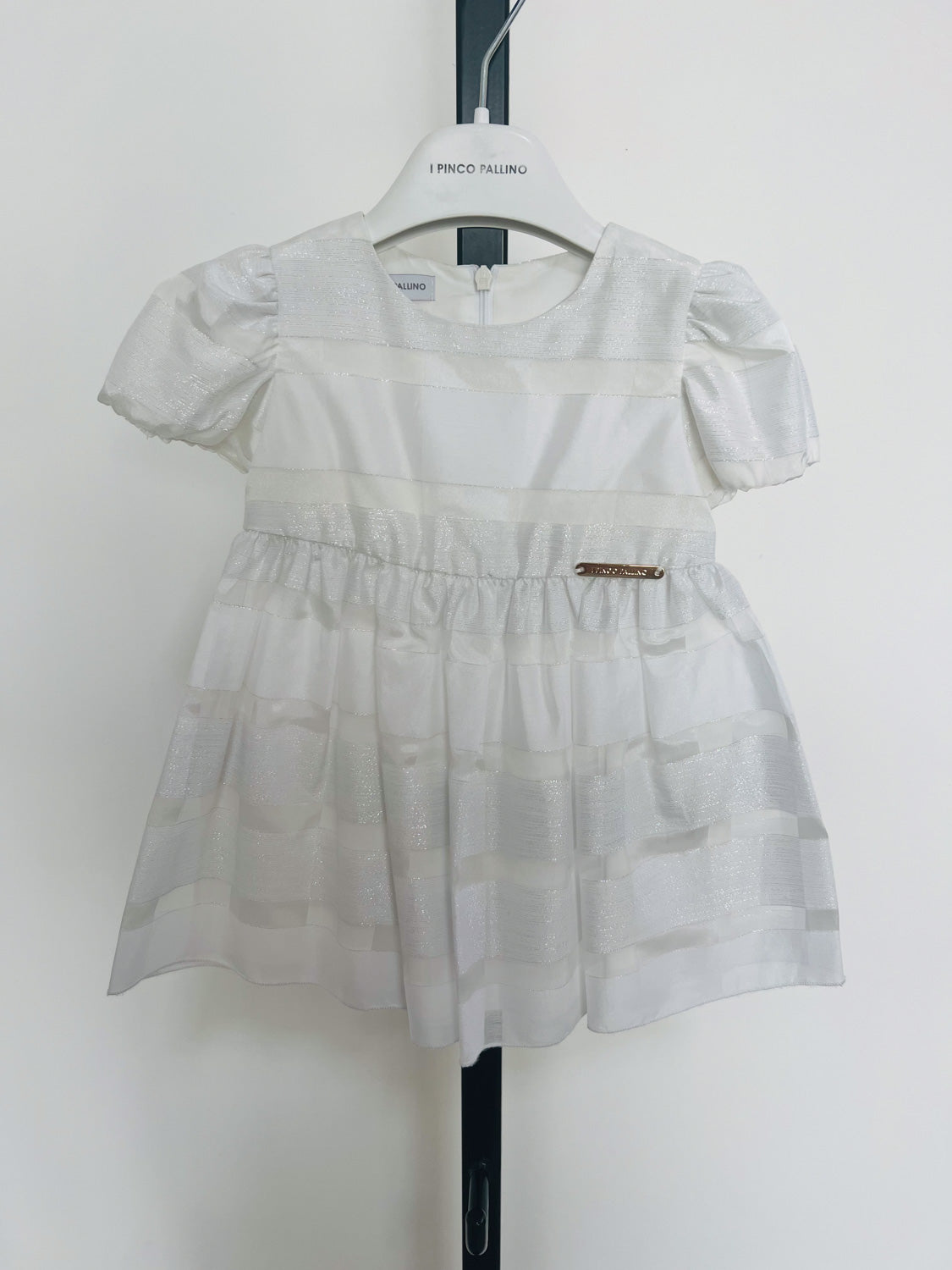 Vestito smezzamanica - bianco - 12m