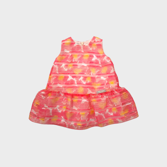 Vestito smanicato fantasia