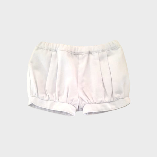 Bermuda con pences e elastico in vita