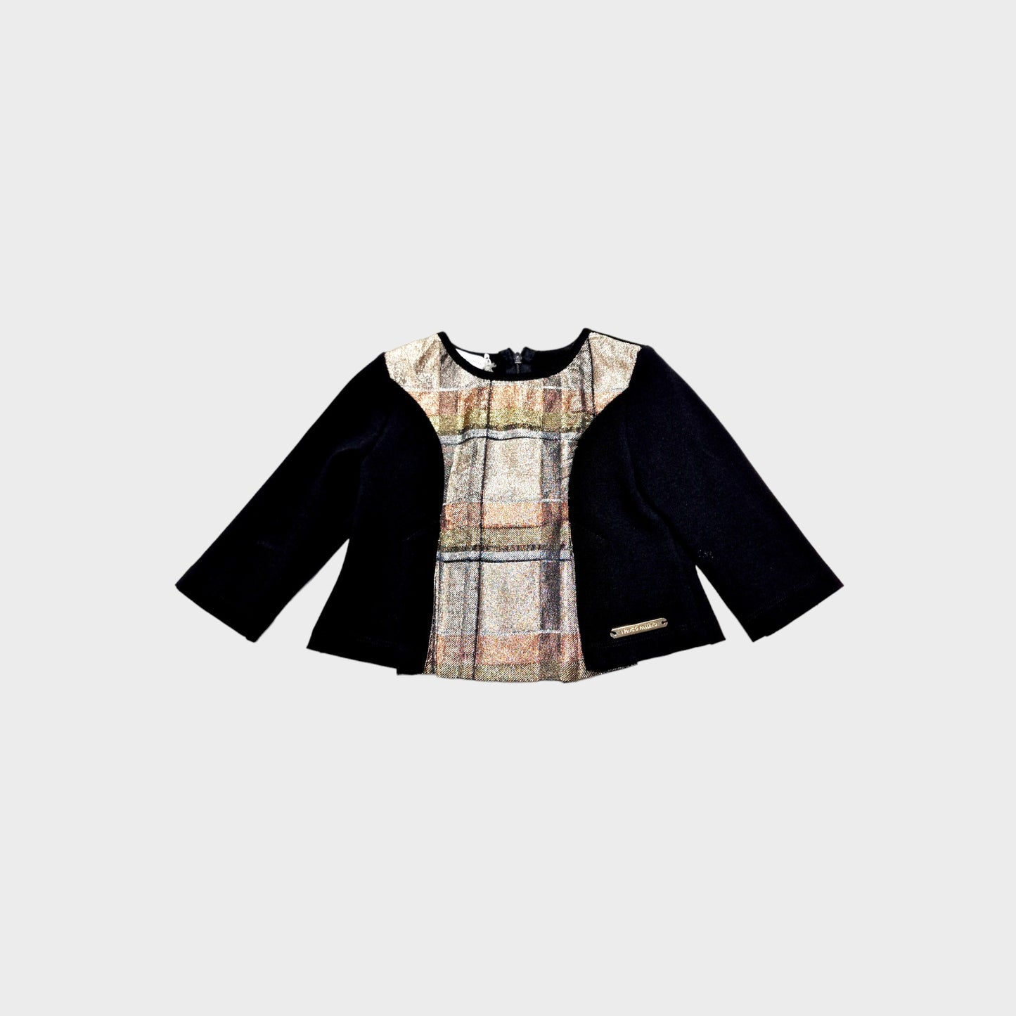 Maglia doppio tessuto lurex - nero - 12