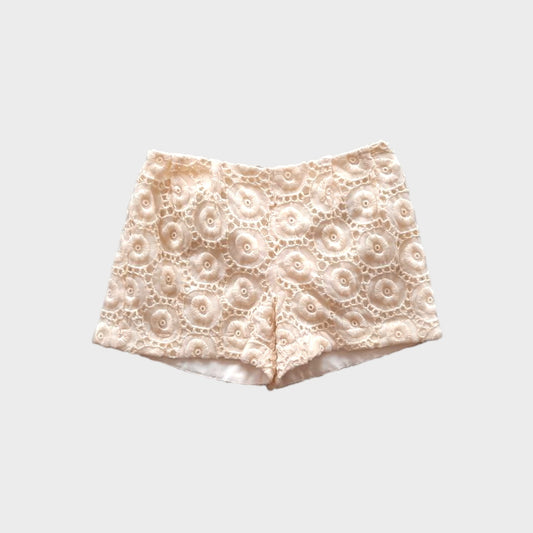 Bermuda in pizzo Sangallo foderato