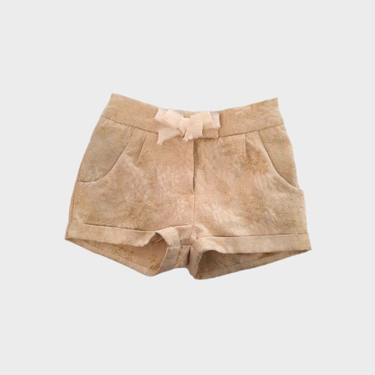 Bermuda in tessuto goffrato oro lurex - oro - 06m